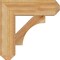 Ekena Millwork Westlake Craftsman Rough Sawn Bracket, Western Red Cedar, 4"W x 16"D x 16"H BKT04X16X16WTL04RWR - alternate 3